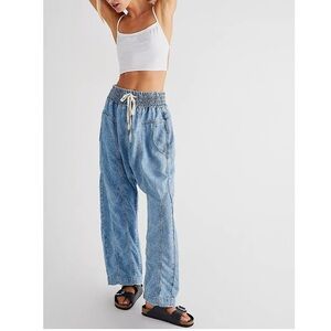 Free People We The Free Arcadia Denim Harem Pants